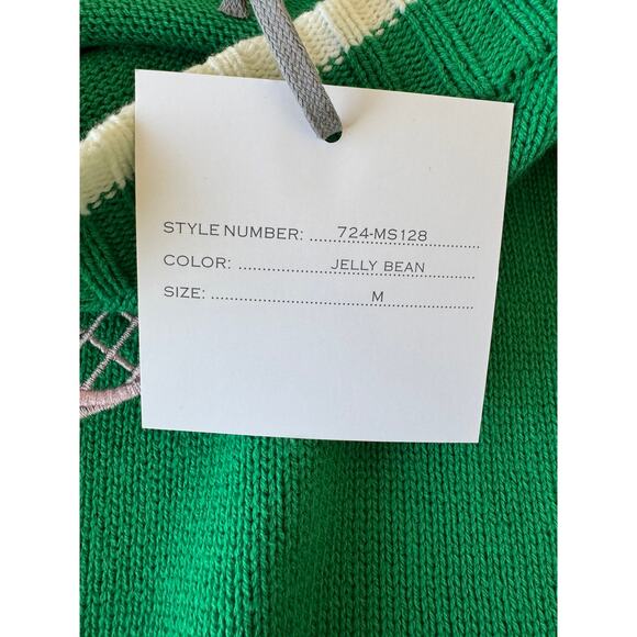 nwt Vintage Style Embroidered Racket Crewneck Sweater - Picture 8 of 8